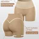 Tummy Control Shapewear Shorts for Women Under Dress Womens Compression Shorts Under Dress Shapewear (Beige, XXXL)
