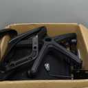 NEO Chair Office Desk Mesh Chair Ergonomic Computer Mid-Back Chair with Comfy Lumbar Support Wheels Swivel Adjustable Height Rolling for Home Vanity Bedroom Study (All Black)