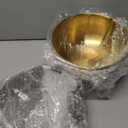 Nuogo 12 Pack 8.27 inches Gold Mixing Bowls with Airtight Lids Gold Serving Bowl Metal Salad Fruit Bowls Stainless Steel Soup Bowls Kitchen Accessories for Lunch Snack