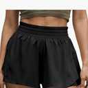 MCEDAR Running Shorts for Women High Waisted with Liner Athletic Shorts Quick Dry Workout Shorts, M