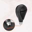 Gear Shift Knob Compatible with Lexus ES300h ES350 IS250 IS300 IS350 GS300 GS350 GS430 GS450h GS460 LS460 LS600h RX350 RX450h Shifter Knob Handle Black Leather Carbon Fiber Pattern
