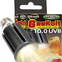 Premium UVB Reptile Light Full Spectrum for Optimal Calcium Metabolism,Desert 10.0 Bulb 3W UVA UVB Ideal for Desert-Dwelling Reptiles Bearded Dragons Tortoises