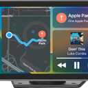 2025 Enhanced Carplay Screen for Car - 7" HD Portable Carplay & Android Auto with Bluetooth, HD Backup Camera, GPS Navigation, Siri, FM Radio, AUX, and Mirror Link  Compatible with All Vehicles