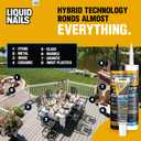 2 x Liquid Nails 56198673380 LN-2000 FuzeIt All Surface Construction Adhesive (9-Ounce) , Gray