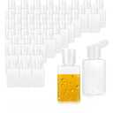 1 oz Plastic Bottles, 50-Pack Small Empty Hand Sanitizer Bottles, Leak Proof Travel Containers with Caps for Liquid, Lotion, Shampoo - 30mL Clear Refillable Squeeze Tubes for DIY, Toiletries