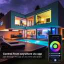 Lepro Led Strip Lights 32.8ft Smart Light Strips with App Control Remote, 5050 RGB Led Lights for Bedroom, Music Sync Color Changing Lights for Room Party