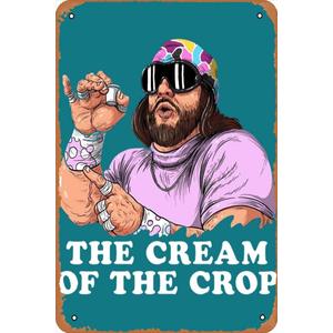 Cream Of The Crop Poster Vintage Retro Metal Sign 8x12 Inch Man Cave Home Wall Decor