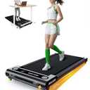 Akluer 480L-A Walking Pad with Incline, 2.5HP Under Desk Treadmill with Remote Control, LED Display, 330lbs Max Capacity,Black