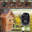 Smart Bird House with Camera, 2.4G WiFi & App Alerts, 160 Wide View 1080P HD Wireless Birdhouse, Auto Capture Bird Video & Motion Detection, Smart Bird House Camera Solar Powered (Dark, Normal)