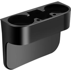 EEEKit Car Cup Holder, Car Seat Seam Wedge Cup Holder, Cell Phone Storage Organizer, Multifunction Glove Box Organizer (Black)