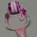 Kids Unicorns Headphones with Mic for School/Travel,95dB Volume Limited,Shareport,On/Over Ear Wired Headsets with Nylon Cable-Hot Pink (Rose2)