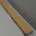 UNISHADES Blinds for Indoor Windows 1" Vinyl L-Shaped Slats Cordless Mini Blinds for Home, 48" W  48" H - White