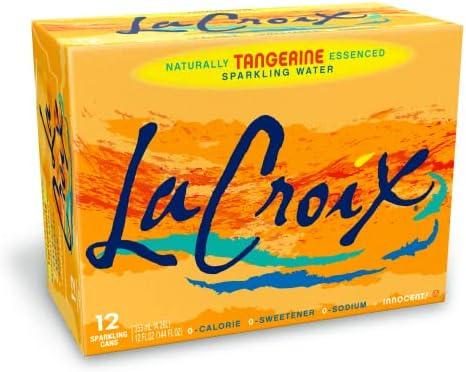 La Croix Sparkling Water, Tangerine, 12 Fl Oz (pack of 12) Exp. 05/26/2027