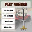 JW2-G6510-01 Rear Axle Assembly Compatible with 2007-2016 Yamaha G29 Electric Golf Cart Replace# JW2-G6510-00, JW2G651000, JW2G651001(Right Passenger Side)