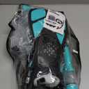 Snorkeling Gear for Adults Men Women,4 in 1 Snorkel Set with Panoramic View Diving Mask Anti-Fog Anti-Leak,Dry Top Snorkel,Fins and Travel Bag for Swimming,Snorkeling and Travel Diving (Small-Medium, Transparent Green)