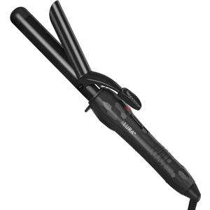 LURA 1 Inch Large Barrel Curling Iron with Ceramic Tourmaline Barrel, Dual Voltage Hair Curler with 2 Heat Settings (320F410F), Fast Heating Curling Wand for All Hair Types