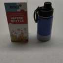 Kids Water Bottle-12 oz Stainless Steel Vacuum Insulated Sports Water Bottle for School, Reusable Metal Travel Water Flask with Silicone Boot (Royal Blue)