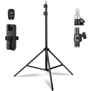 Light Stand for Photography,69in - 86in Portable Extendable Photo Video Tripod Stand,Heavy Duty Light Stand Lighting Tripod with 1/4" Screw for Strobe Light/Webcams/Cameras/Softbo
