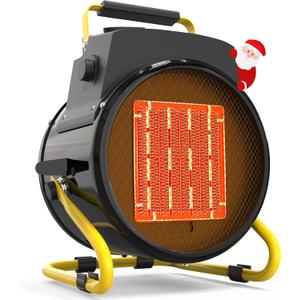 Outdoor Heater for Patio, 1500W Electric Garage Outdoor Heaters with 3 Modes, 3s Fast Heating, with Overheat Protection, Electric Space Heaters for Patio, Garage, Greenhouse, Office