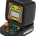 Divoom Ditoo Retro Pixel Art Game Bluetooth Speaker with 16X16 LED App Controlled Front Screen (Black)