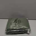 Olive Green Linen Curtains 96 Inch Length 2 Panels for Living Room Bedroom, Light Filtering Sheer Curtains, Elegant Modern Grommet Semi Sheer Soft Privacy Drapes, Olive Green