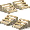 4 Set Wooden Tiered Risers Display Stands for Vendor Events,Stackable Wood Cupcake Display Stand,Farmhouse Decor Wood Dessert Table Display Set,Vendor Booth Display Items,Food Display Risers for Party