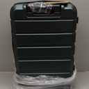 KROSER Carry On Luggage with Spinner Wheels & Built-in TSA Lock, Expandable Top Loading Hard Shell Suitcase Large Capacity Durable Rolling Luggage with USB Port, Carry-On 20-Inch, Dark Green