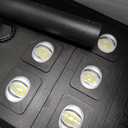 Gefolly G-9000W Solar Street Light Outdoor, Wide Angle Commercial Parking Lot Light Dusk to Dawn 6500K IP67 Flood Security with Motion Sensor Lamp for Yard, Basketball Court