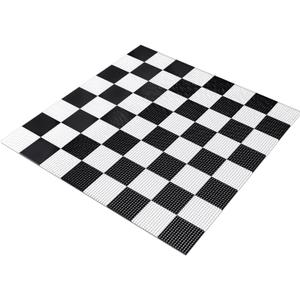 7.9*7.9ft Giant Chess Board, Chess Not Included, Plastic Giant Mat for Outdoor Yard Lawn Games, Compatible with 25 Inch 37 Inch 49 Inch Chess Sets and 10 Inch Checkers