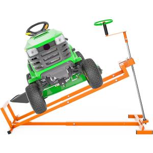 Lawn Mower Lift Jack - Lifting Platform 882 lbs Capacity for Lawn Mowers & GardenTractors with Manual & Power Tool Handles
