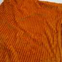 Vessia Flannel Fleece Throw Blanket(50X70 Inch, Orange), Lightweight Warm Cozy Soft Couch and Bed Blanket, Plush Microfiber Sofa Throw for All Season