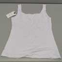 PINKMSTYLE Womens Square Neck Tank Tops Cute Double Layer Seamless Workout Tops Summer Sleeveless Shirts Size M