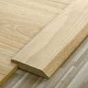 Kigley Solid Red Oak Interior Threshold Wood Overlap Threshold Doorways Reducer Threshold, 36 Inches Long (Classic Style), 36 x 3.5 x 0.63 Inches