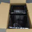 2-Pack Rat Traps Humane Live Mouse Vole Chipmunk Trap Cage for Indoors and Outdoors (Black)