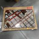 ANDY STAR Wall Mirror for Bathroom, 24x36 Matte Black Bathroom Mirror, Modern Stainless Steel Metal Frame with Rounded Corner, Rectangle Glass Panel Wall Mounted Mirror for Vanity