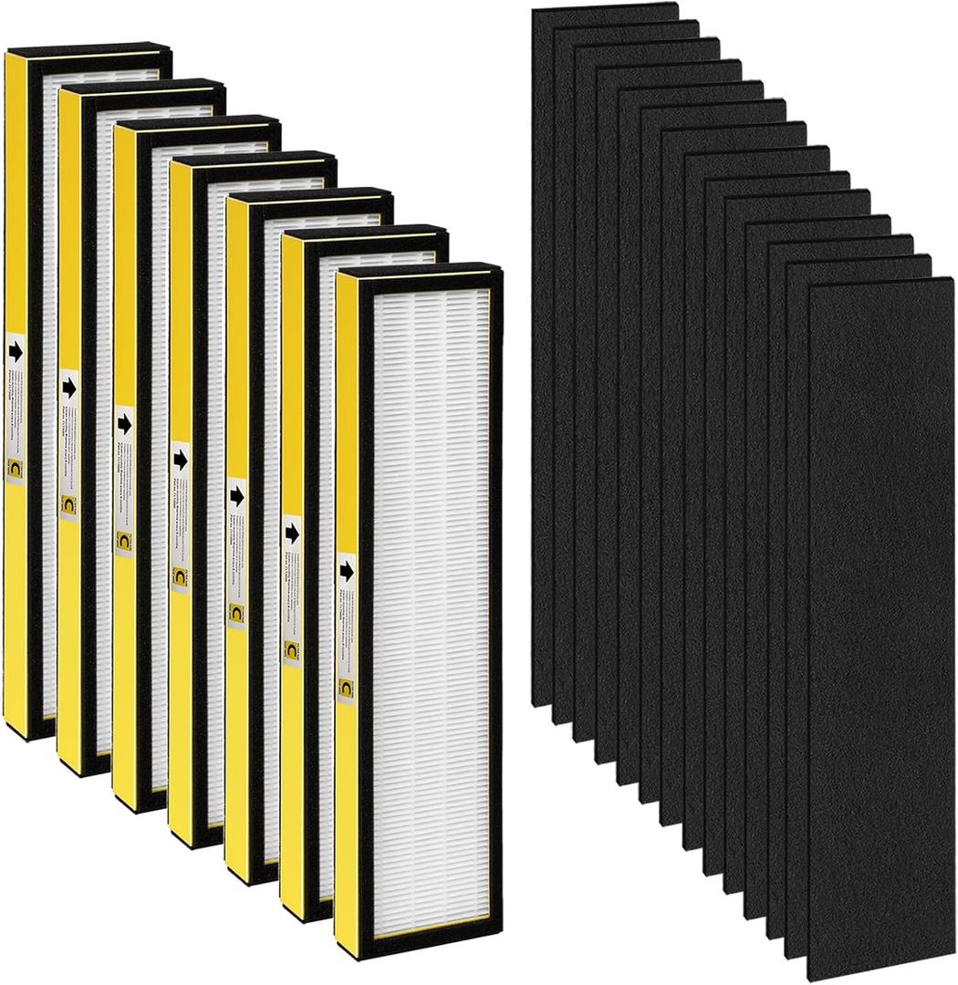 Flt5000 Filter C Compatible with Flt5000 AC5000, AC5000E Series AirPurifier
7+14 Flt5000 Filter is Combined by HEPA Activated Carbon Wool,Part#AC5000, AC5000E, AC5250PT, AC5350B, AC5350BCA, AirPurifier