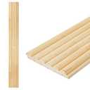 Art3d 4 Pc 96"x5.7" Wood Slat Wall Panel for Interior, Ceiling and Decoration, Semi-Cylinder Design, 15.2 SqFt