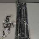 Splicing Curtain Rods for Windows 30-46 Inch, 5/8" Diameter Black Curtain Rods 2 pack for Bedroom, Living Room, Outdoor