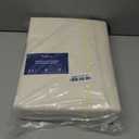 Bedsure 100% Washed Cotton Duvet Cover Queen Size - Ivory Minimalist Bedding Set Linen Like - PureWoven Plain Simple & Soft Comforter Cover for All Seasons, 3 Pieces (Ivory, Queen, 90"x90")