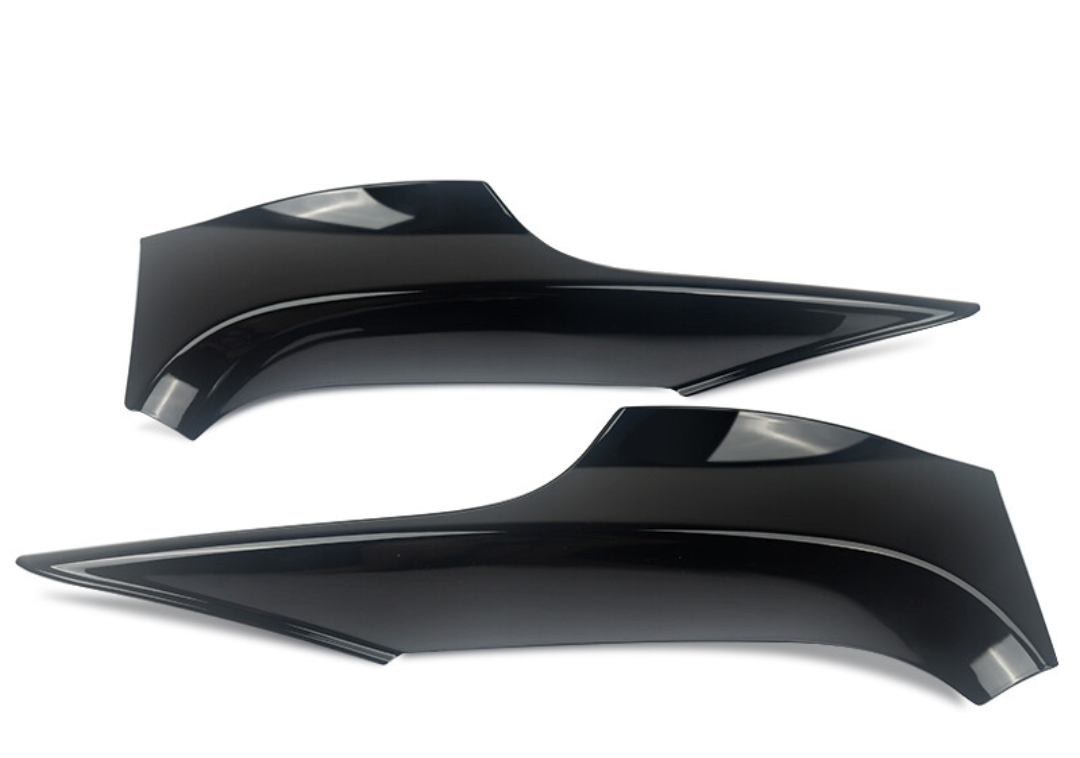 Fit For BMW 3 Series E92 E93 M-Tech 2006-2009 Coupe 2-Door Front Bumper Side Splitter Cover Car Air Vent Intake Lower Spoiler Lip (Color : Glossy Black)