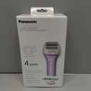 Panasonic Electric Shaver for Women, Cordless 4-Blade Shaver, Bikini Attachment, Pop-Up Trimmer, Wet Dry Operation - ES-AWL8AV (Purple)