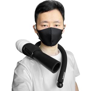 DAWAZ pet Grooming Dog Hair Dryer Water Blowing Machine Neck Hanging Bracket Universal Adjustment Free Your Hands (D1), BLACK