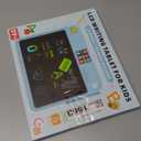 Multifunctional LCD Writing Tablet for 4-9 Kids Dual-Screen Pad9 Learning Themes Charging Erasable Board with Extra Stylus Lock Switch,Educational Learning Toys Birthday Gifts for Girls Boys (Blue)