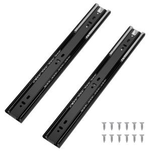 Probrico 10 Pairs 20 Inch Soft Close Drawer Slides, Ball Bearing Full Extension Dresser Slides, Side Mount Heavy Duty Black Drawer Slides Glides