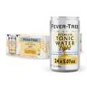 Fever-Tree Light Tonic Water Premium Low-Calorie Mixer for Cocktails and Mocktails, 24 x 5.1 Cans Naturally Sourced, Non-GMO (EXP 10/01/27)