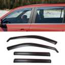 Visor Rain Guards Compatible with 2024 2025 2026 Toyota Grand Highlander Front and Rear in-Channel Window Visors Wind Deflectors Weather Shield for Grand Highlander 4PCS Accessories