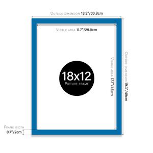No Brand Photo Frame Blue 12"x 18"