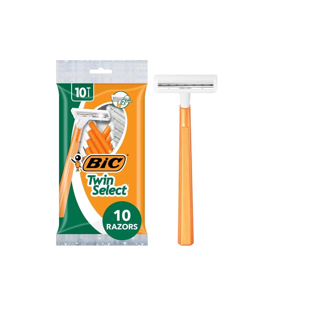 Bic Twin Select Mens Razors, 10 Count (Pack of 5)