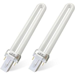 PL13-E-FFP 13W Type E Fluorescent Light Bulb Compatible with Electronic Ballast Bulb,Replace for Ottlite T1333E,5500K Bright Natural Daylight,G23 Base,2Pack