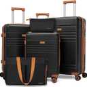 Cosbarn Luggage Sets 5 Piece, Hardshell Suitcase with Spinner Wheels, 28 inches